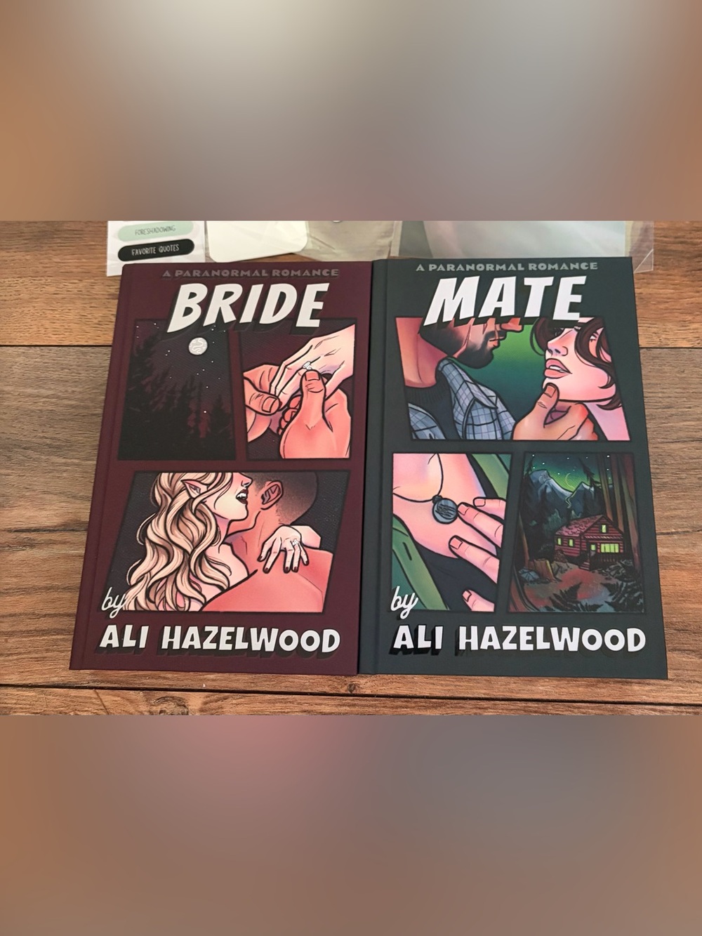 Probably Smut a of Bride & Mate by Ali Hazelwood - Set in Burgundy & Green.